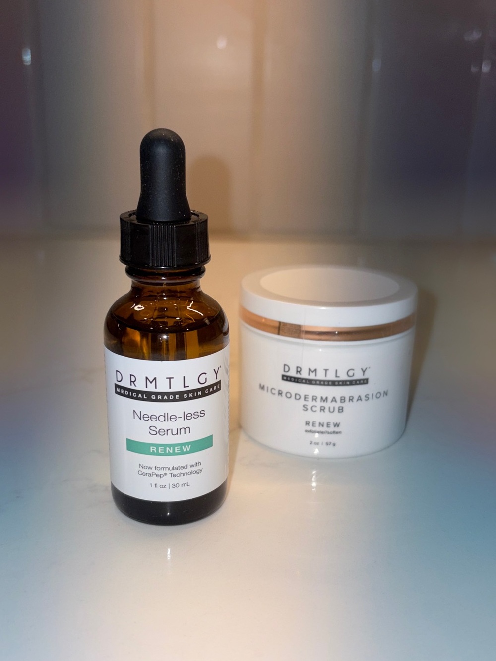 NEW DRMTLGY Needle-less Serum + Microdermabrasion Scrub